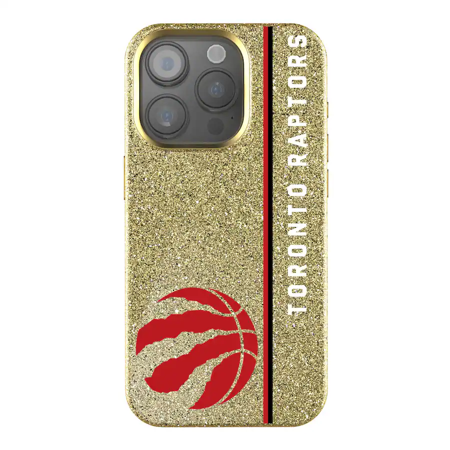 Keyscaper NBA Toronto Raptors Sidebar Bling IPhone Case 15 Plus Gold keyscaper-nba-toronto-raptors-sidebar-bling-iphone-case-15-plus-gold