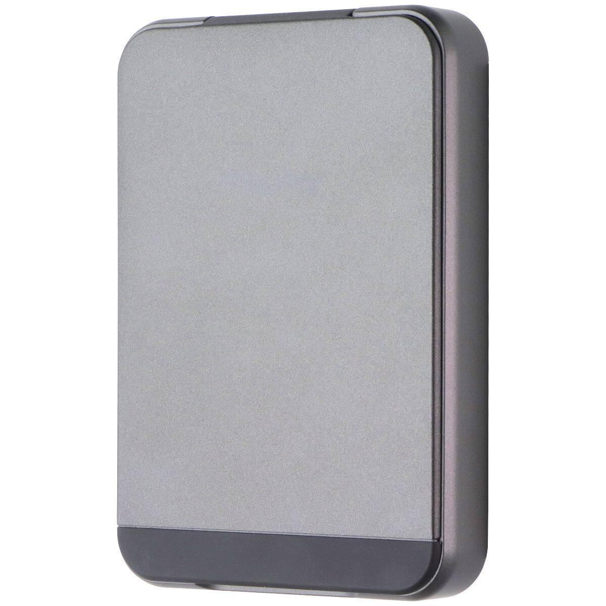 Angle. mophie - Snap+ Powerstation Mini 15W Qi2 Fast Wireless Magnetic Charger with Stand - Black.