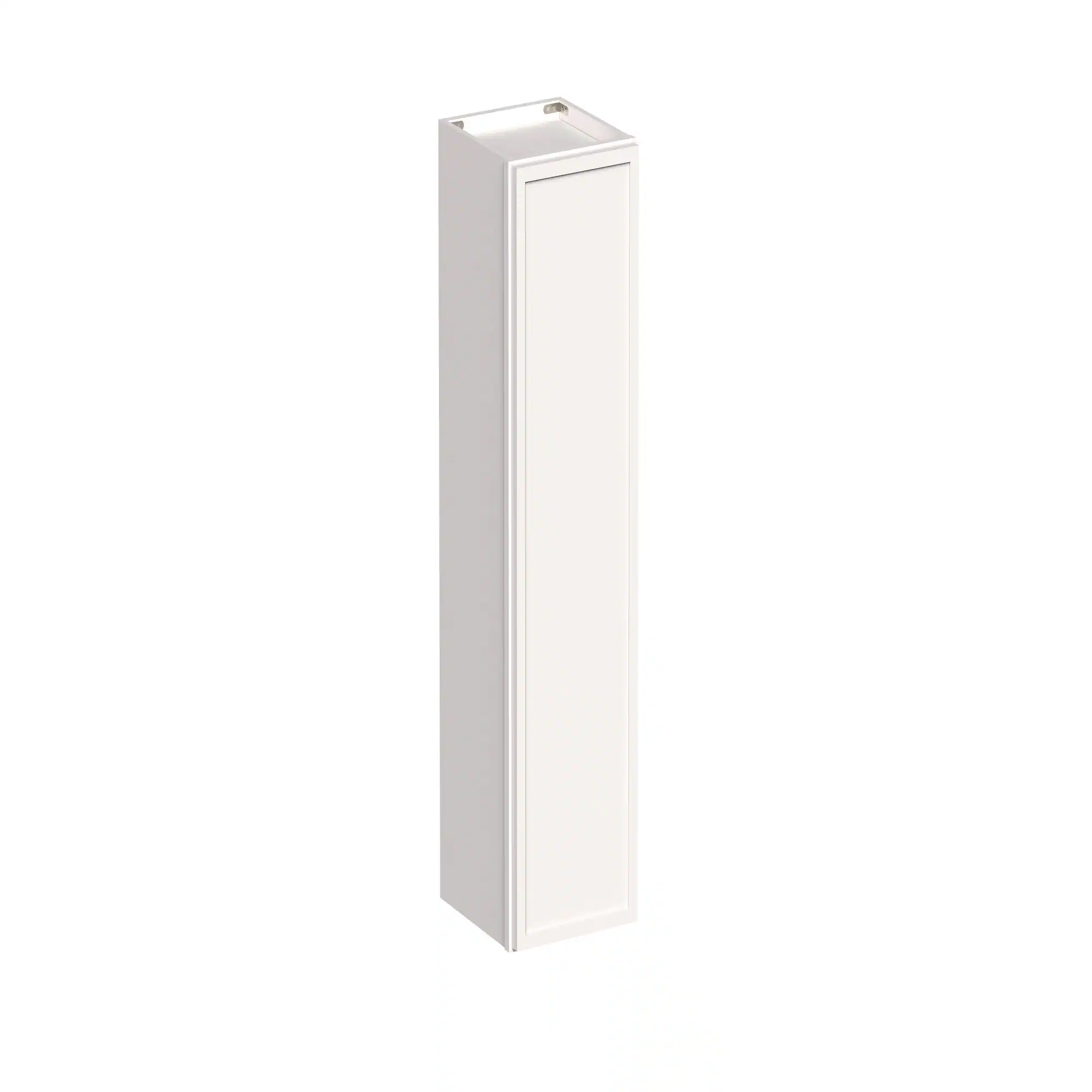 Angle. Boyel Living - 12-in W x 42-in H x 12-in D Slim Shaker RTA Kitchen Wall Cabinet with Soft-Close - Snow White.