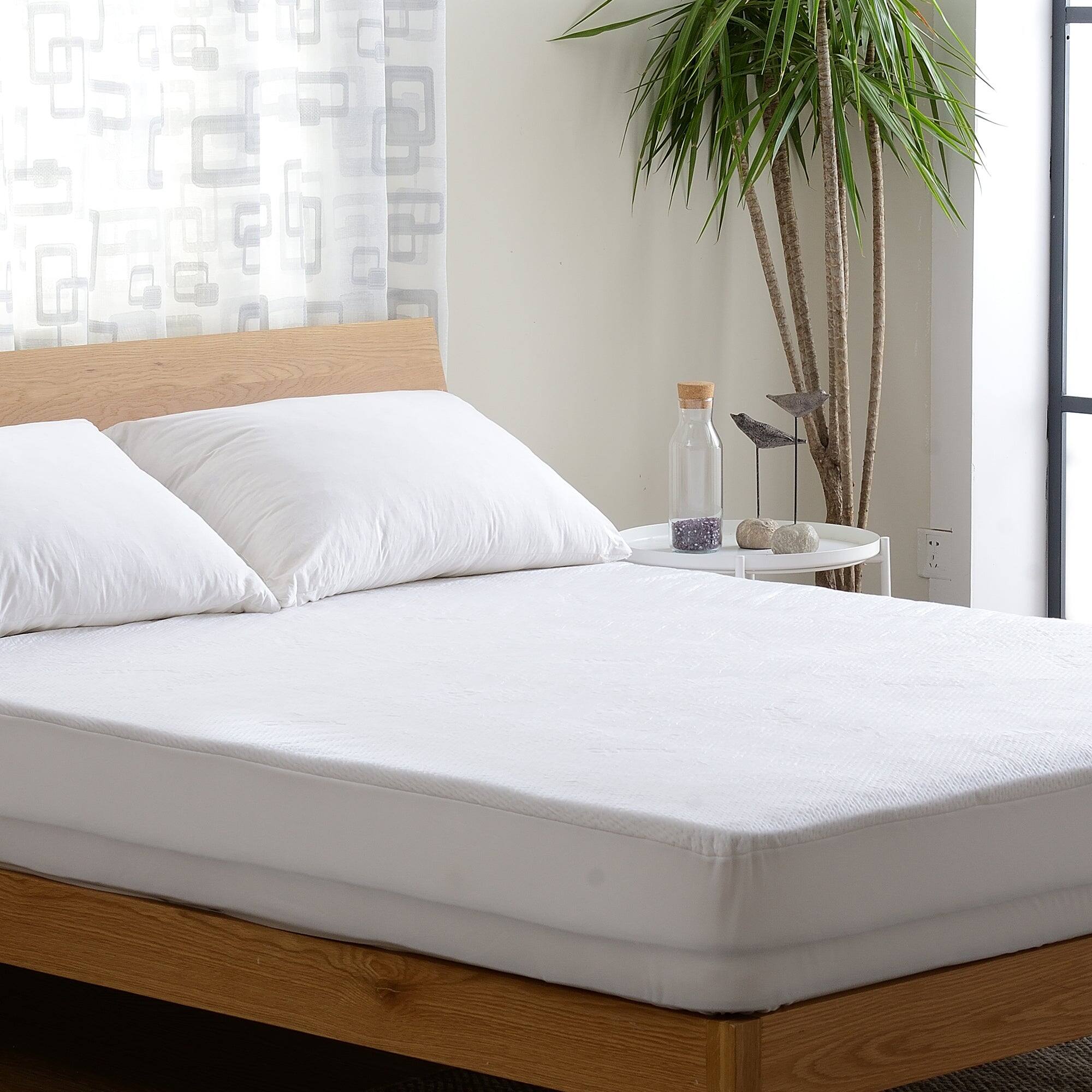 Alt View 7. Cheer Collection - Quiet Breathable 100% Waterproof Twin Mattress Protector | Ultra Soft Tencel Air Flow Luxury Mattress Cover - White.