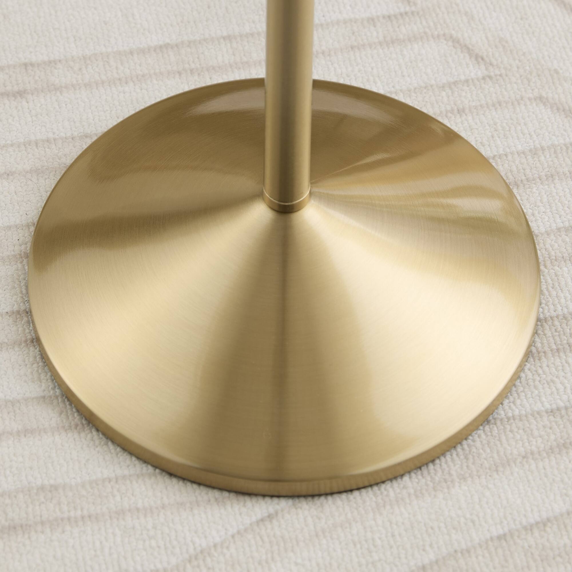 Kings Brand Furniture Modern LED Floor Lamp with Foot Switch, 24W, Gold ...