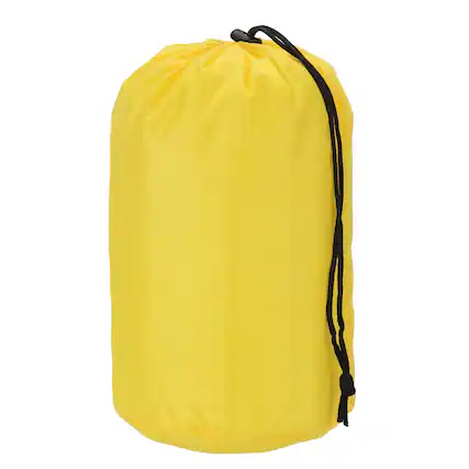 Front. Unique Bargains - Stuff Sack, Nylon Waterproof Storage Sack, Portable Drawstring Dry Bag with Toggle, 7x13Inch, for Camping - Yellow.