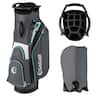 Costway - Golf Cart Bag Lightweight & Portable Golf Bag with 14-Way Top 6 Pockets Rain Hood - Gray