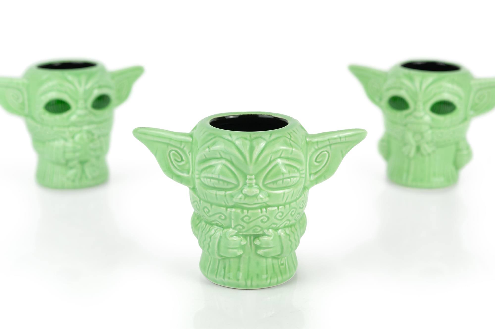 Alt View 2. Star Wars - Geeki Tikis Star Wars Mandalorian The Child Mini Muglets | Set of 3 | 2.5 Ounces - Green.