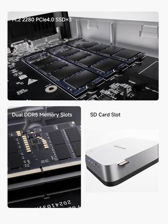 Minisforum AI X1 Pro 370 Mini PC, AMD Ryzen AI 9 HX 370, 32GB RAM Minisforum AI X1 Pro 370 Mini PC, AMD Ryzen AI 9 HX 370, 32GB RAM