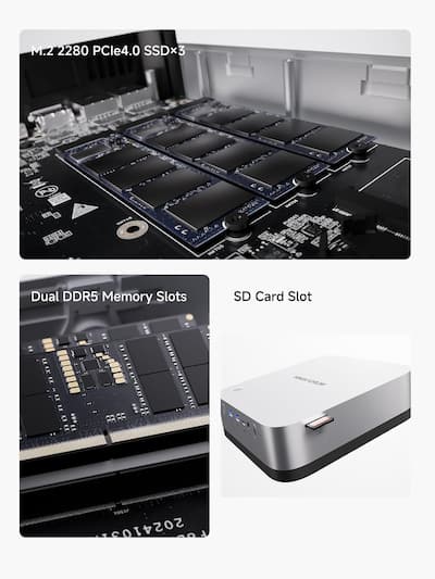 Minisforum AI X1 Pro 370 Mini PC, AMD Ryzen AI 9 HX 370, 32GB RAM Minisforum AI X1 Pro 370 Mini PC, AMD Ryzen AI 9 HX 370, 32GB RAM