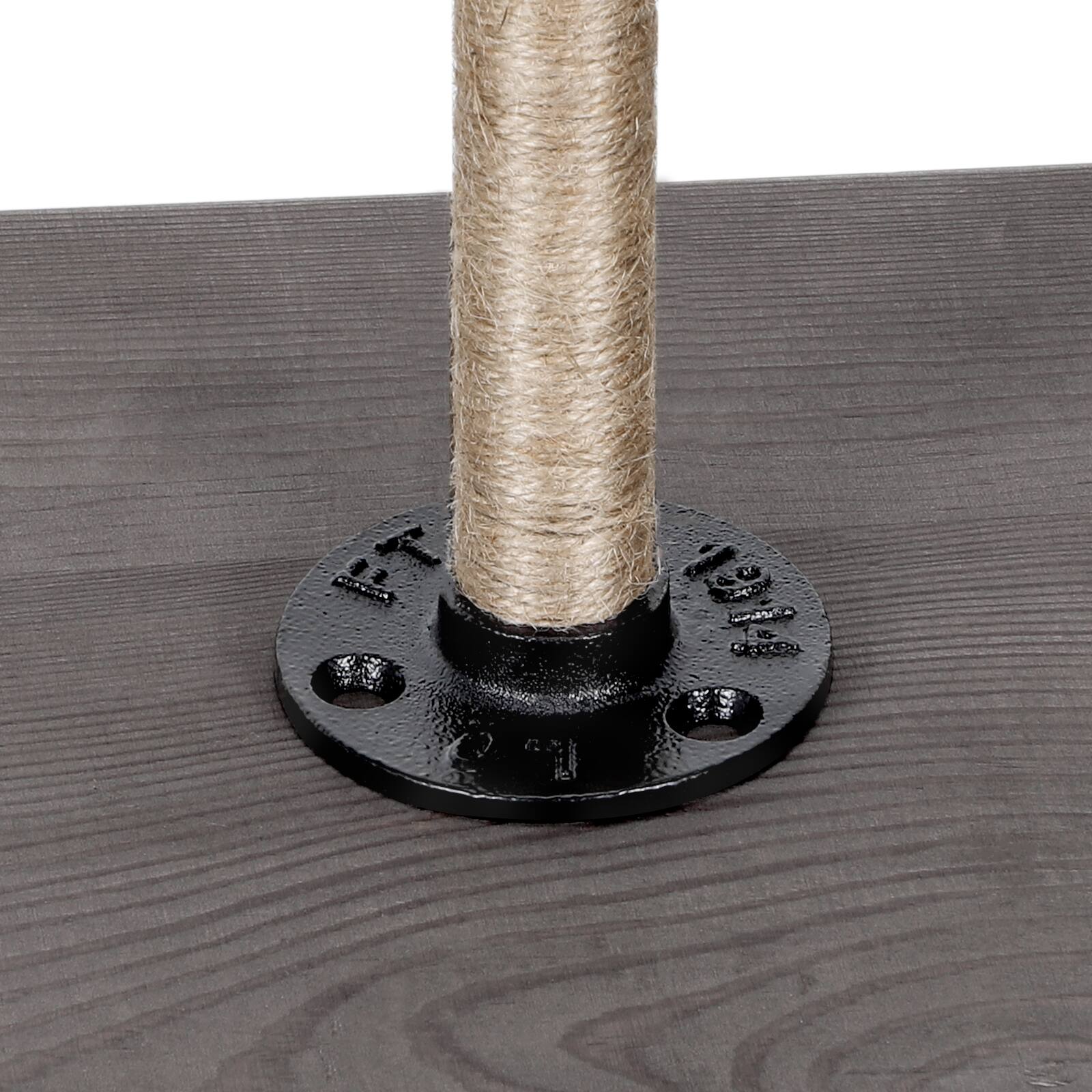 Alt View 1. Oumilen - 4 Pack Hemp Wrapped Industrial Pipe Table Legs – 12.13in Heavy Duty Metal Legs for DIY Coffee Table - Natural.