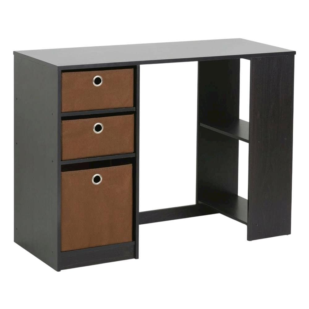 BisonOffice - Modern Computer Desk with Spacious Surface and Sturdy Build - Espresso