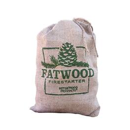 Better Wood Products - Betterwood Products Fatwood Firestarter 10 Pound Burlap Bag