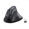 Front. UGREEN - Ergonomic Mouse, Bluetooth Wireless Vertical Mouse, 3 Multi-Device Connectivity for Computer/PC/Laptop - Black.
