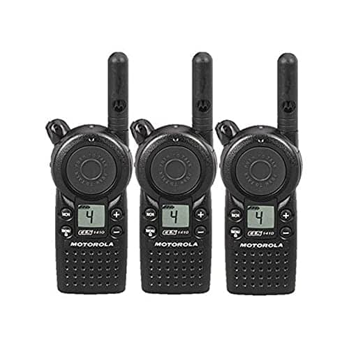 Motorola - 3 x CLS1410 Two way Radio Walkie Talkies (UHF) - Black