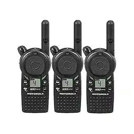 Motorola - 3 x CLS1410 Two way Radio Walkie Talkies (UHF) - Black