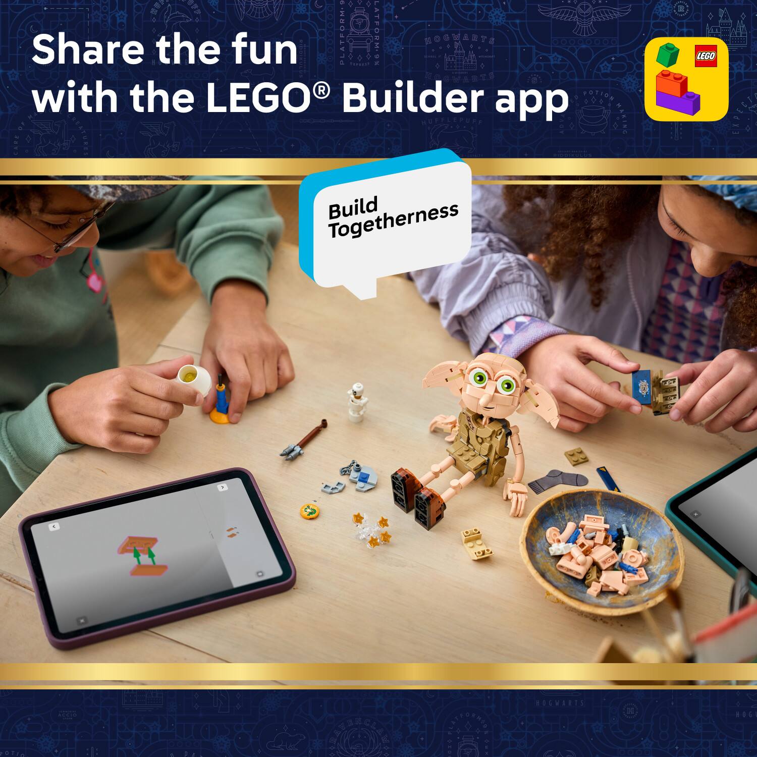 Share the fun with the LEGO® Builder app  
Build Together