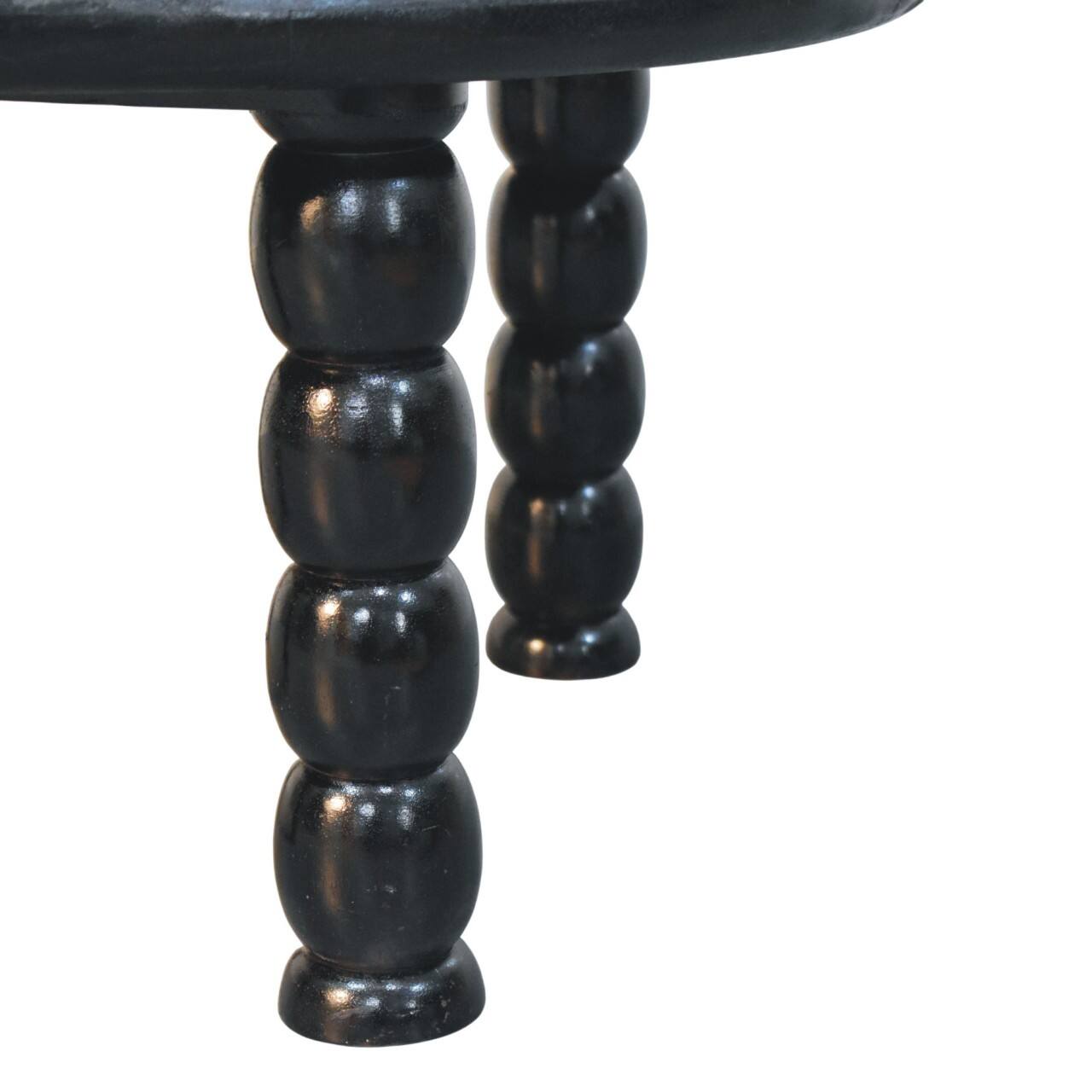Alt View 4. Artisan Furniture - Artisan Furniture Solid Wood Spindle Eclipse Coffee Table, Black - Black.