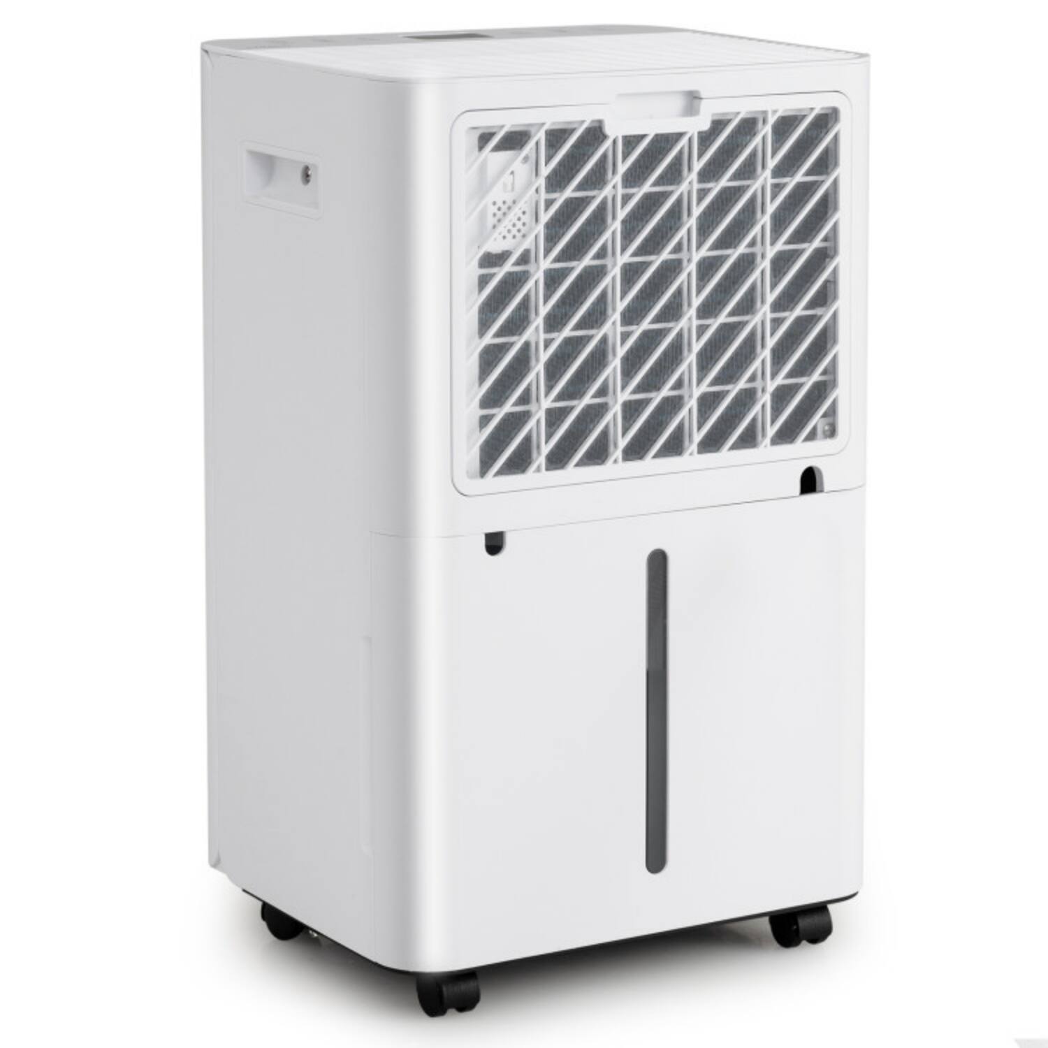 Alt View 7. LUCKY ONE - 54 Pints Freestanding Dehumidifier for 4500 Sq. Ft with Drain Hose & 3 Modes - White.