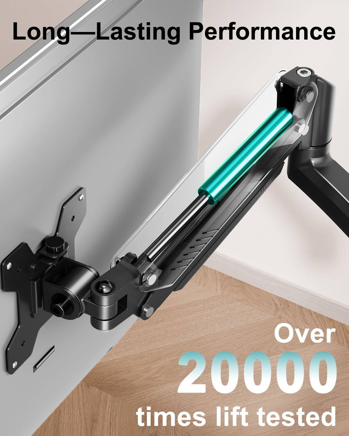 Long-Lasting Performance  
Over 20000 times lift tested