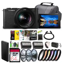 Panasonic - LUMIX S9 Full Frame Mirrorless Camera w 20-60mm L Mount Lens (International Version) - Black