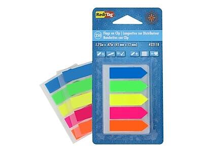 Redi-Tag Flogs en Clip / Languettes sur Distributeur  
250 Banderilles en Clip  
1.75" x 4.75" (45 mm x 12 mm)  
#32118