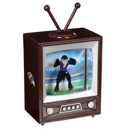 Evergreen Enterprises - Baltimore Ravens 8" Vintage TV Water Globe Lantern with Mascot - Brown