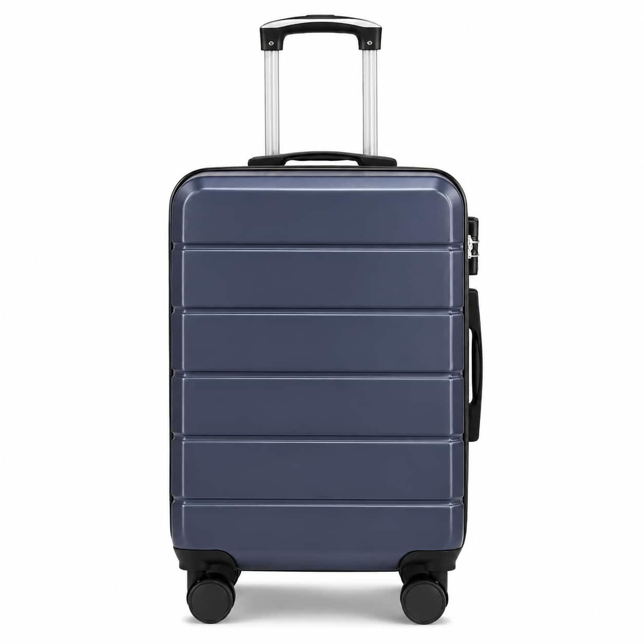 LUGGEX - 20 Inch Carry On Luggage Airline Approved Expandable Hardside Suitcase with Spinner Wheels and TSA Lock - EX-Lite - Blue