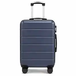 LUGGEX - 20 Inch Carry On Luggage Airline Approved Expandable Hardside Suitcase with Spinner Wheels and TSA Lock - EX-Lite - Blue