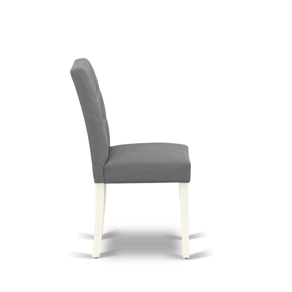 Alt View 5. East West Furniture - 5 Piece Dining Table Set contain A Modern Table - White.