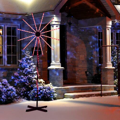 Alt View 9. Winado - Lighted Firework 8.3 FT with Stand Christmas for Outdoor Holiday Decorations - White.
