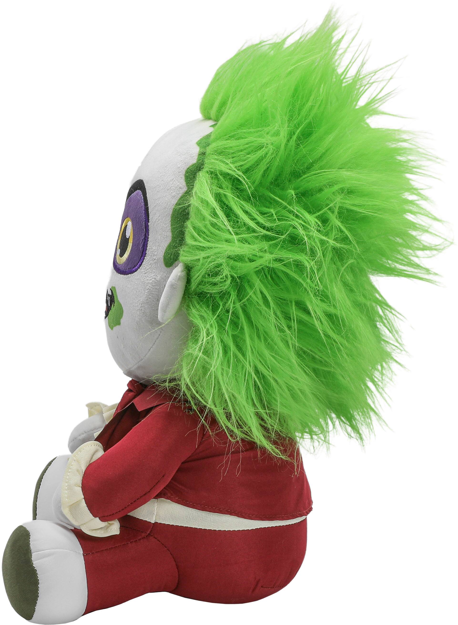 Left. Kidrobot - Beetlejuice 2 16” Stylized Hug Me – Beetlejuice in Red Tux.