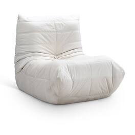 Meridian Furniture - Relax Cream Velvet Upholstered Chair - Beige