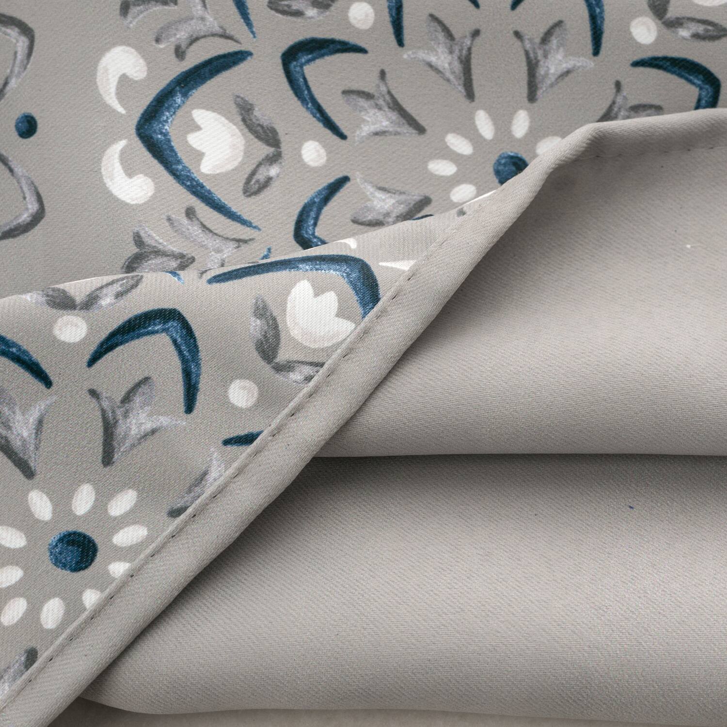 Alt View 1. RT Designers Collection - RT Designers Collection 100% Polyester 190 GSM Tilley Revisible Blackout Grommet Curtain Panel 54" x 84" Silver - Silver.