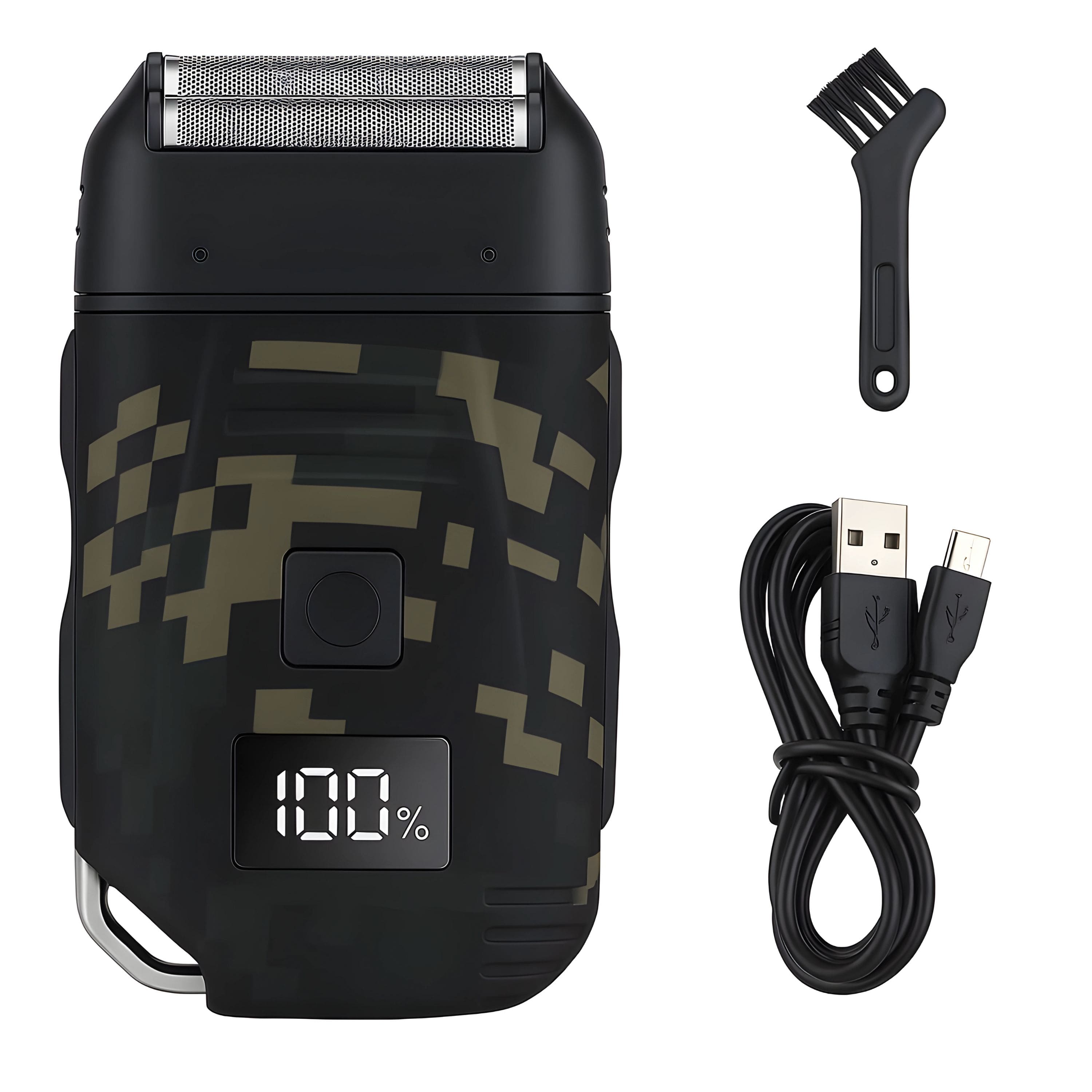 Front. Kitcheniva - Mens Rechargeable USB Electric Hair Beard Shaver Trimmer Razor Camo - Camo.