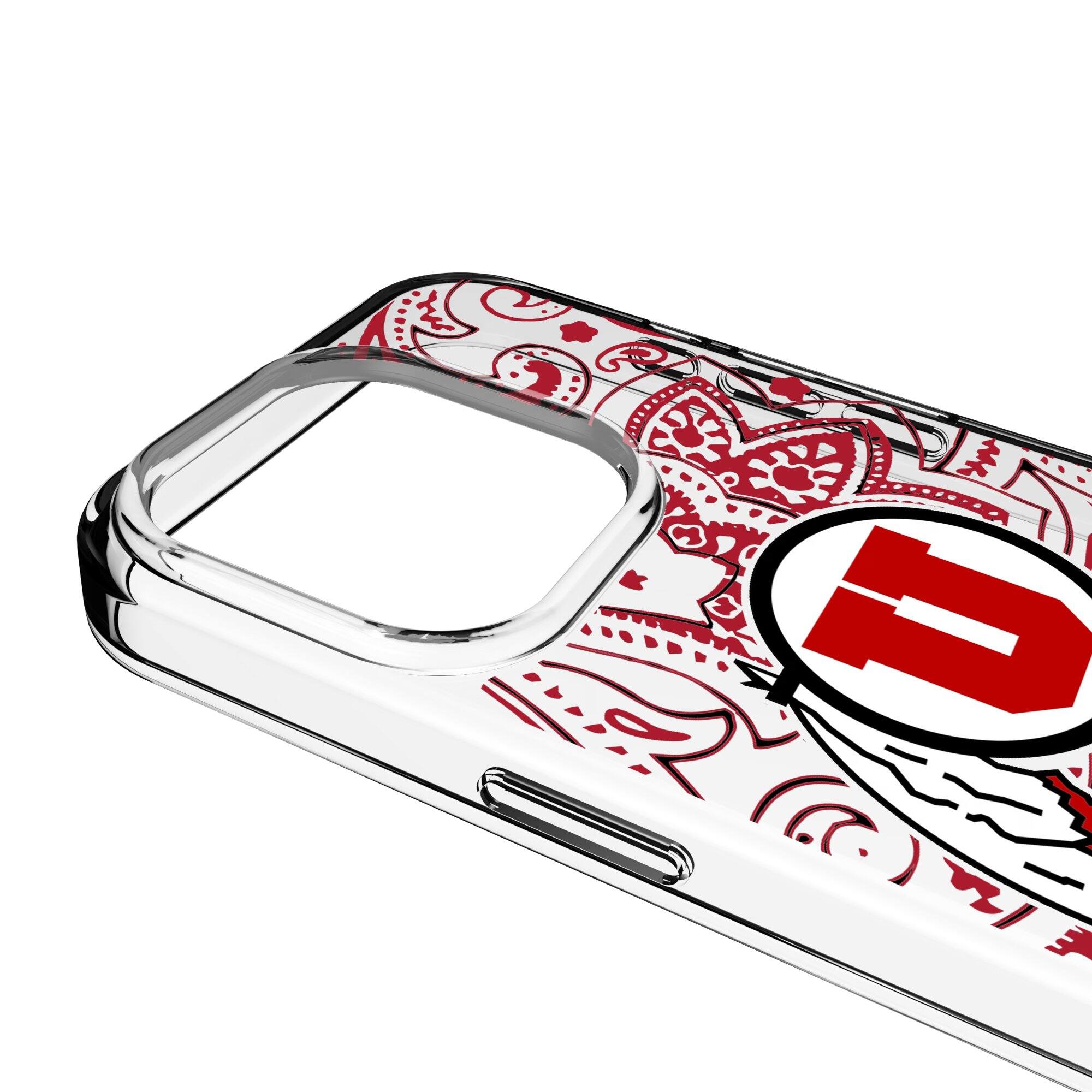 Keyscaper NCAA Utah Utes iPhone Paisley Design Clear Case 15 Pro Max ...