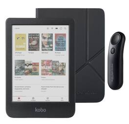 Kobo - Clara Colour (Black) eReader with Black Remote Bundle - 2024 - Black SleepCover