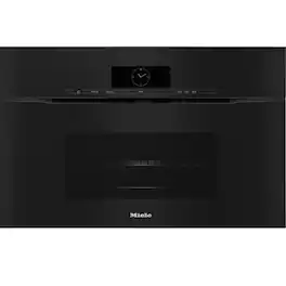 Miele - H7870 BMX 30" Handleless ArtLine M Touch Speed Oven w/ Convection and Microwave 1.52 cu ft - Obsidian Black