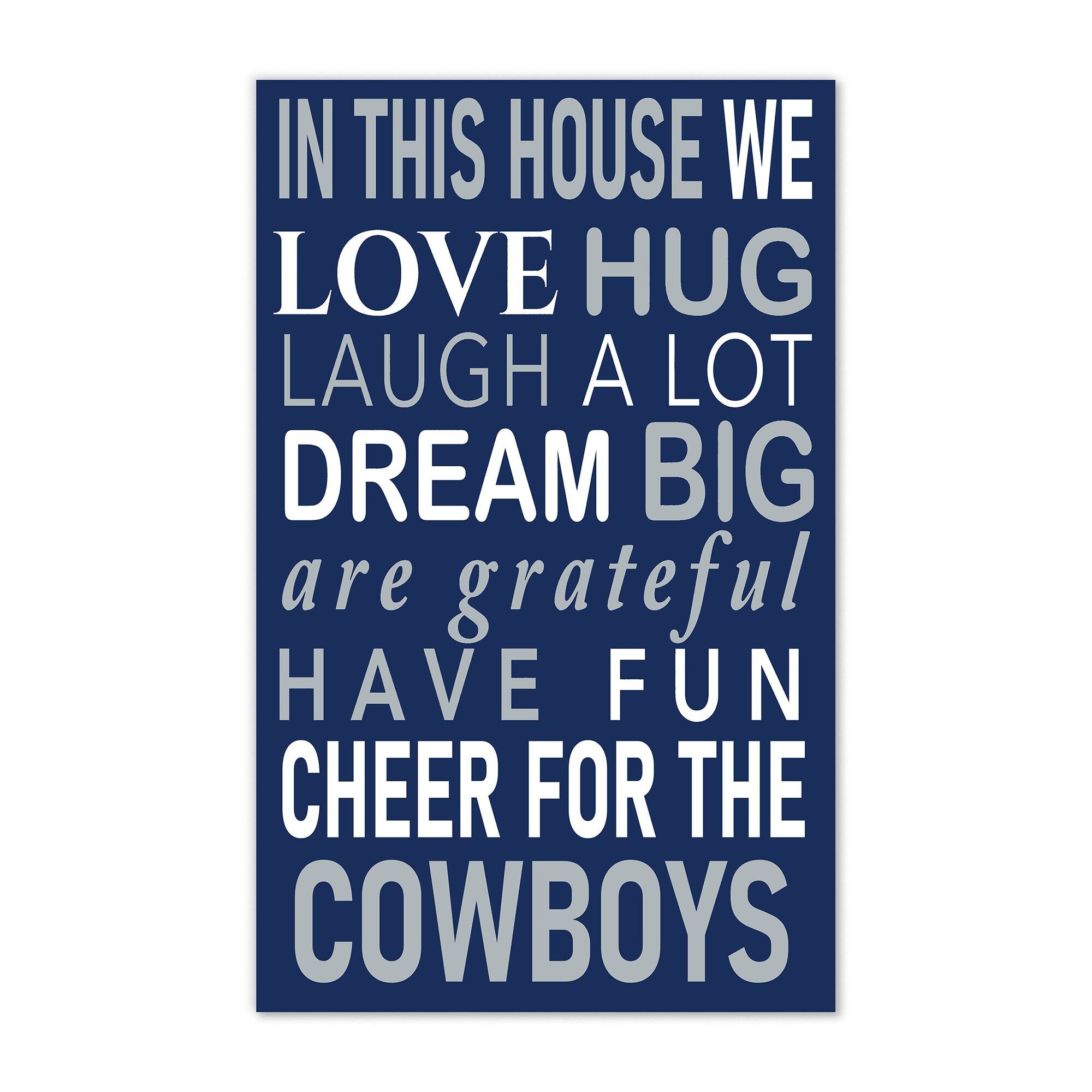 Dallas Cowboys 11" x 19" Briteline In This House Sign