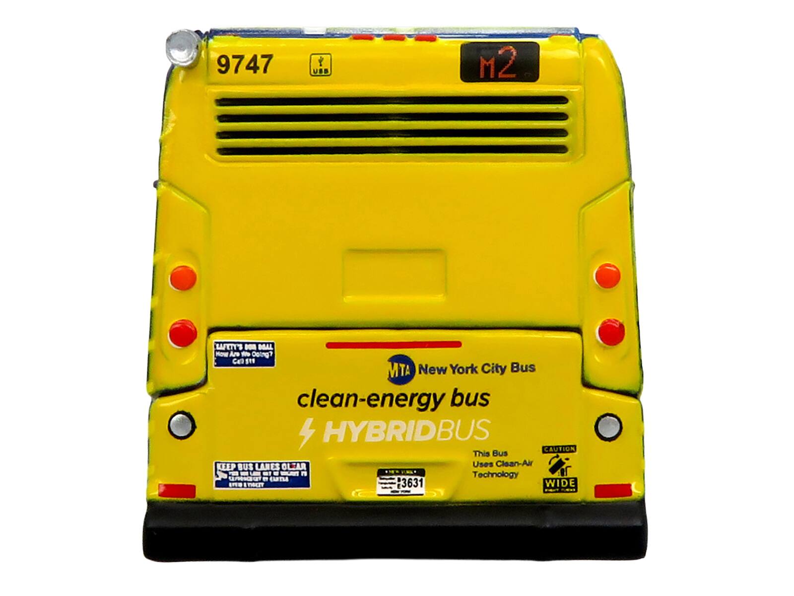 9747 USB M2 WT'S - DOAL NOW Are - Oping? Ca S1S MTA New York City Bus clean-energy bus HYBRIDBUS BUS CAUTION This Bus KEEP BUS LAIES OLTAR Uses Clean-Air A ~ - - - - - n Technology unecu - EMTLA Em EnSCT 3631 WIDE