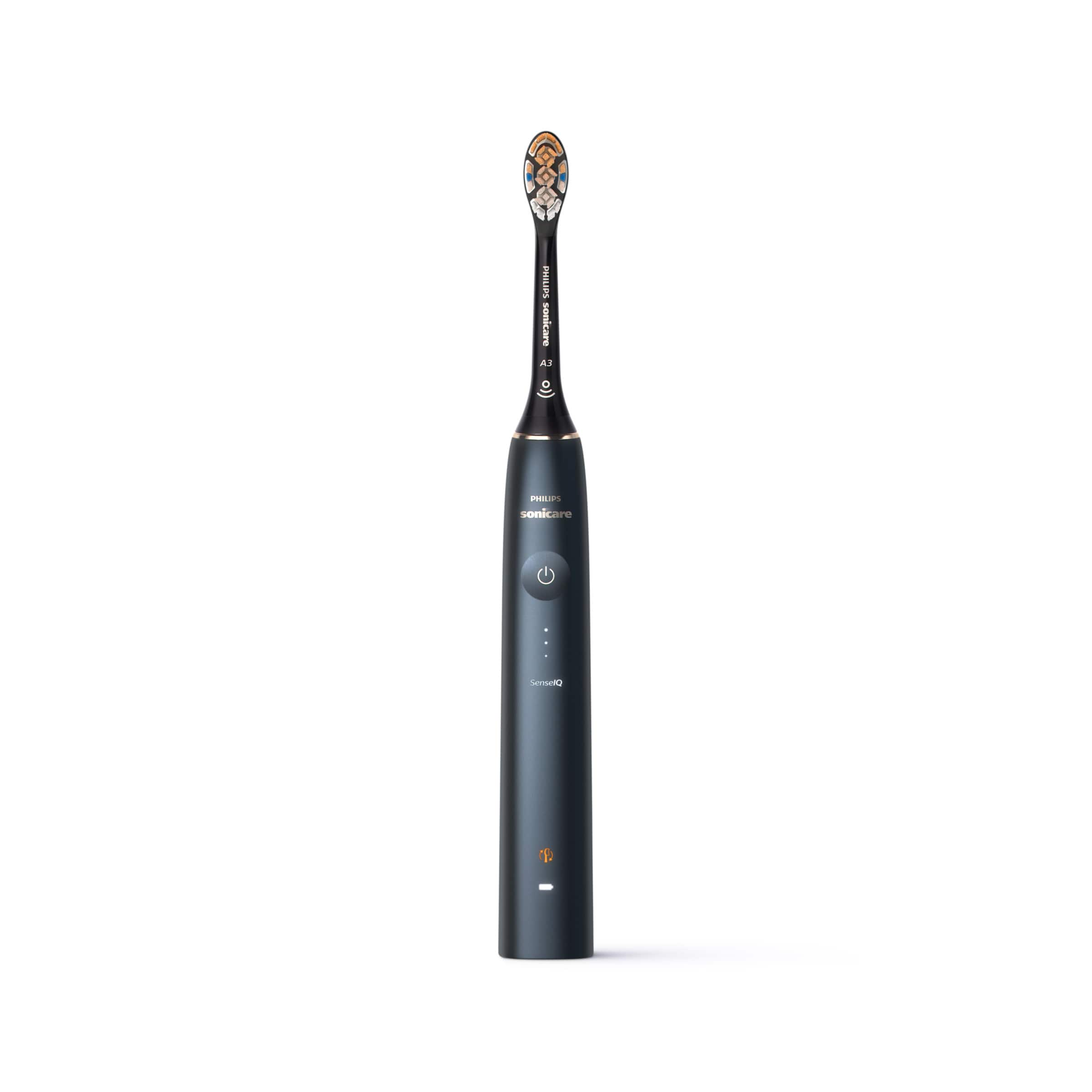 Alt View 30. Philips Sonicare - 9900 Prestige Rechargeable Electric Toothbrush with SenseIQ - Midnight.