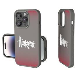 Keyscaper - NCAA - Nebraska Huskers Linen Logo iPhone Soft Touch Case - 14 - Gray