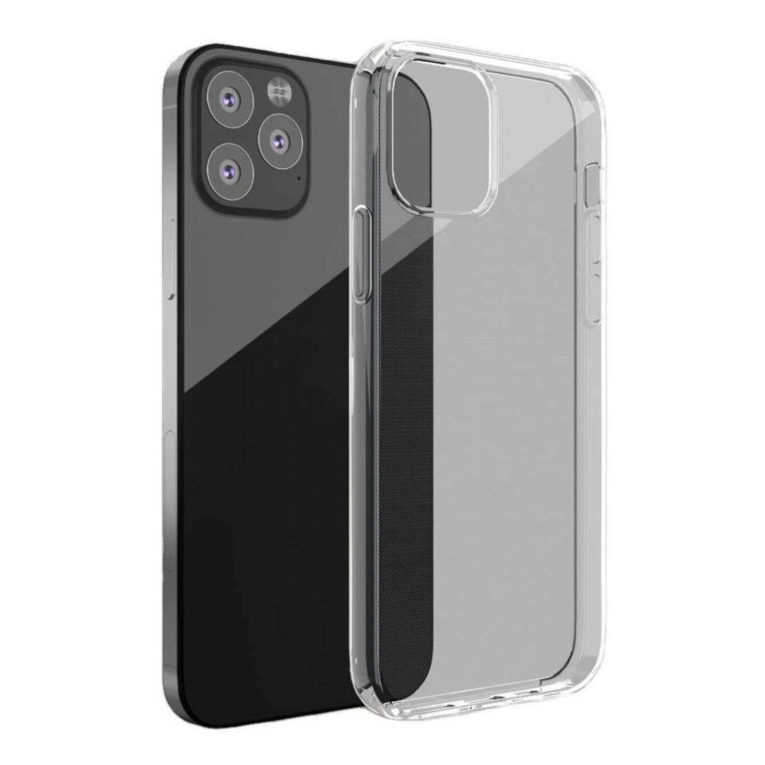 Left. Home Collection - Clear Shockproof Case for iPhone 14 Pro – Slim Soft TPU, Anti-Yellowing Crystal Transparent Cover - Clear / Transparent.