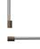 Front. Fisher & Paykel - Pro Round Flush Handle Kit for Integrated Refrigerator Freezer, 24" - Dark Copper.