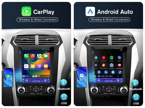 CarPlay Wireless & Wired Connection  
Android Auto Wireless & Wired Connection  
VA  

Carplay  
6  
Bluetooth  
USB