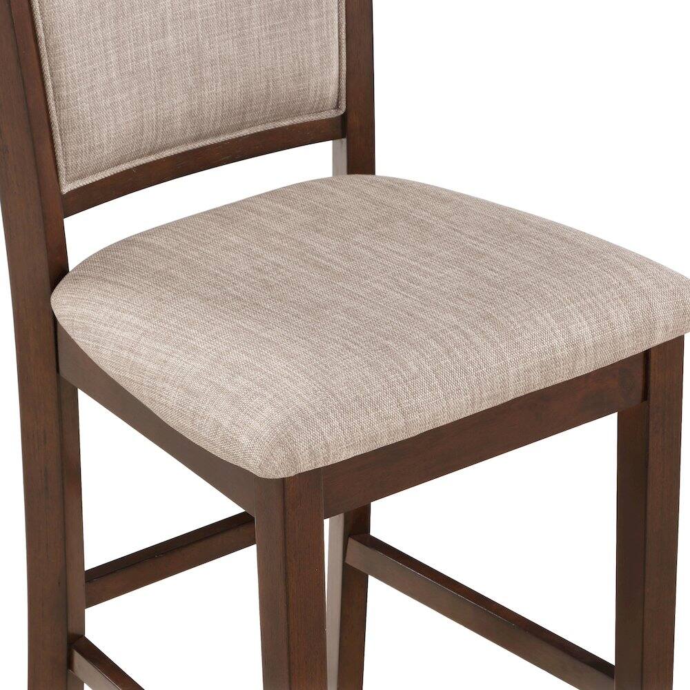 Alt View 3. New Classic Furniture - Amy Counter Chair (2/Ctn)-Cherry - Brown.