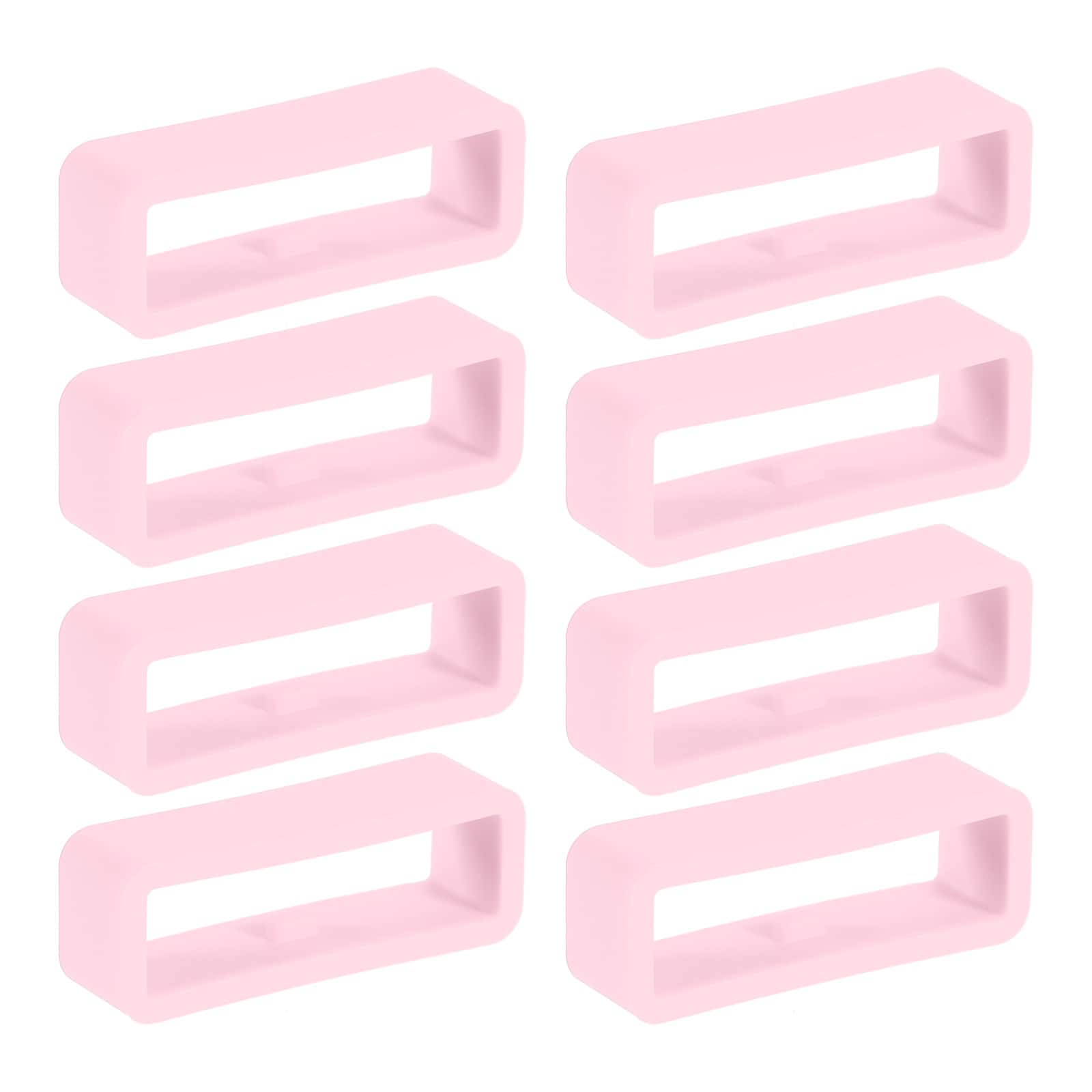 Unique Bargains - 8pcs Watch Band Holder Loop, 24mm Universal Watch Replacement Band - Light Pink