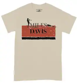 PopMarket - Miles Davis - Miles Davis - Classic - Heavy Cotton T-Shirt - 2XL Sand - APPAREL - Multicolor