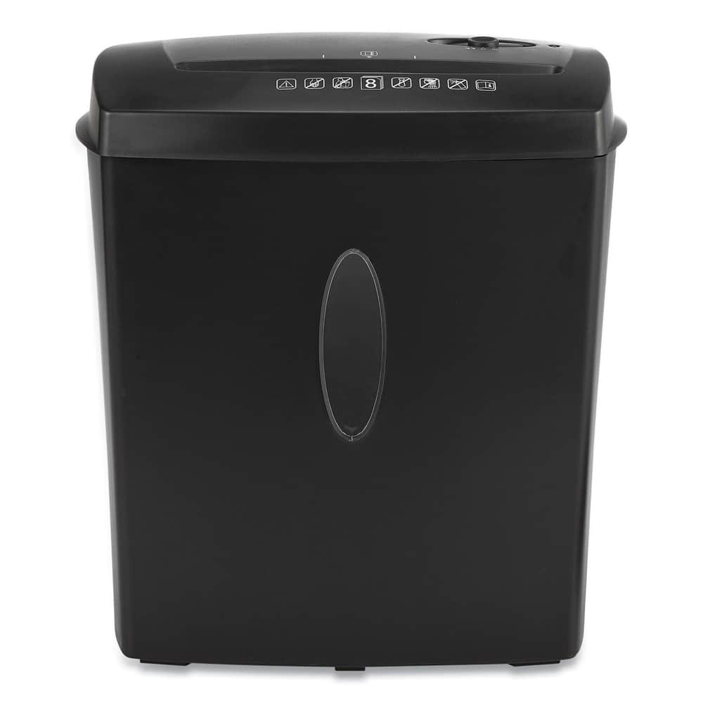 Universal - UNV48108 8 Manual Sheet Capacity Cross-Cut Shredder - Black