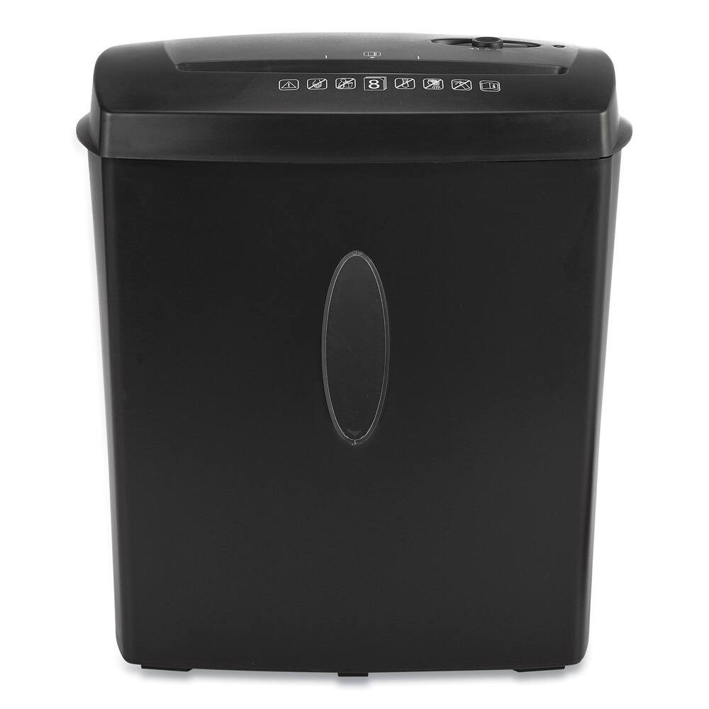Front. Universal - UNV48108 8 Manual Sheet Capacity Cross-Cut Shredder - Black.