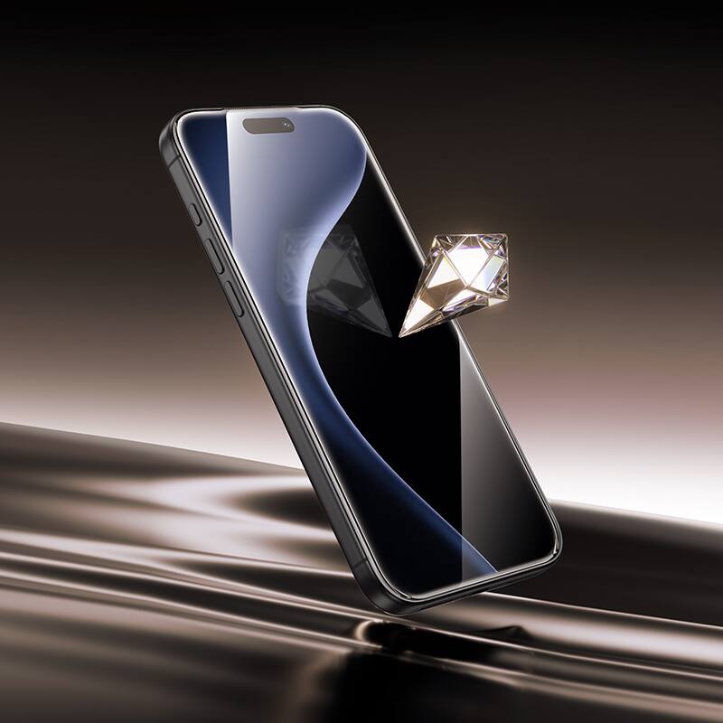 Alt View 4. hoco. - Bear Shield Corning Glass Screen Protector for Apple iPhone 17 Pro, 2 Pack - Clear.