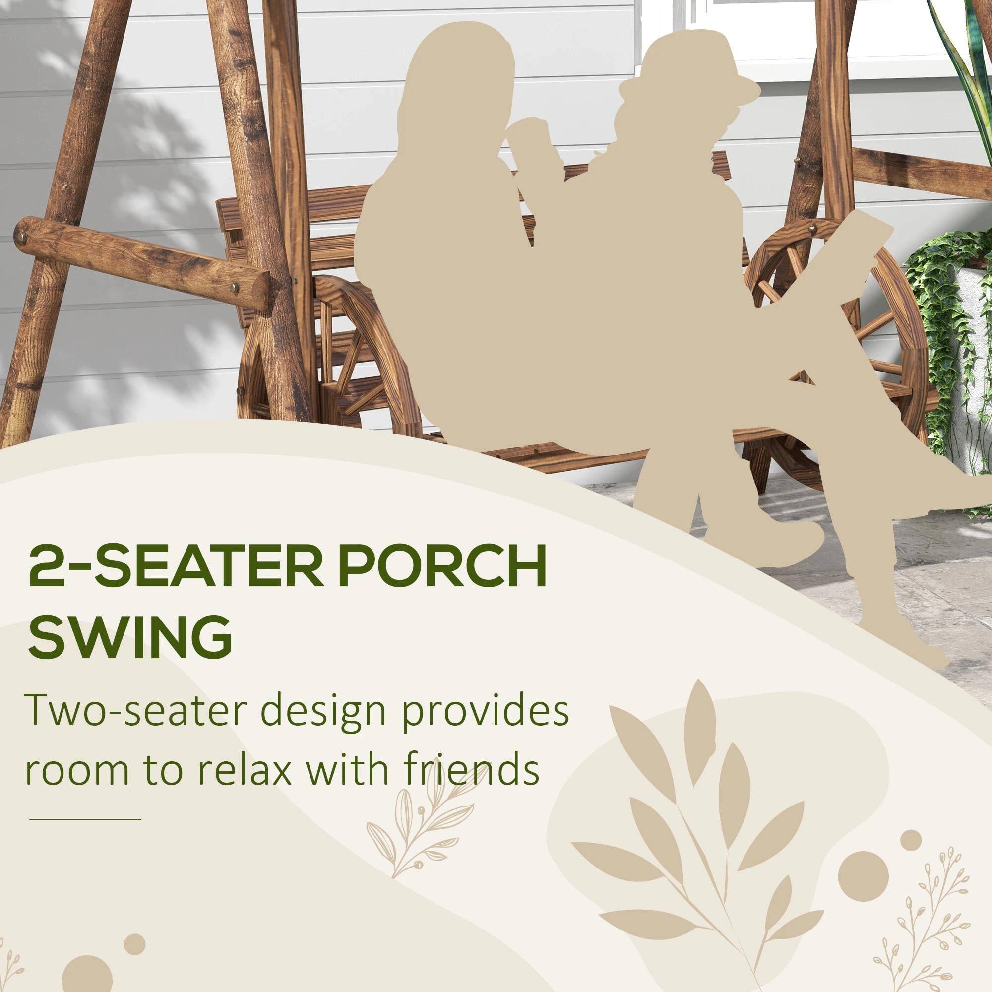 2-Seater Porch Swing

Two-seater design provides room to relax with friends.