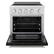 Angle. ZLINE - 30 in. 4.2 cu. ft. Paramount Freestanding Induction Range with 4 Burners and Electric Oven in Satin Steel w/ Black Door - Matte Black.