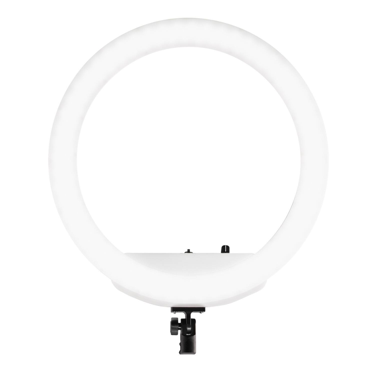 Left. Westcott - Westcott 18-inch Bi-Color LED Ring Light Kit with Batteries and Stand.